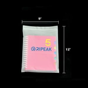 9 x 12 Inch Matte Frosted Resealable Plastic Bags Zip-Lock Seal Storage Pouch
