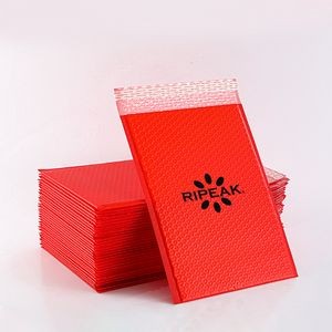 7.1 x 9.1 Inch Red Poly Bubble Mailer Self Seal Padded Envelopes for Shipping/ Packaging/ Mailing