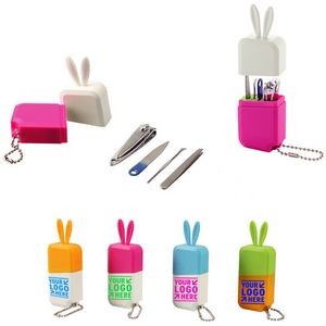 Bunny Shaped Cosmetic Nail Care Set (4 Tools)