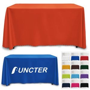 6 FT Table Cover Fabric Washable Polyester Table Cloth for Dining/Party/Buffet/Wedding