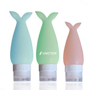 3 OZ Travel Bottles TSA Approved with Label Silicone BPA Free Refillable Cosmetic Container