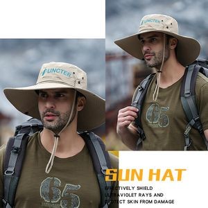 UPF50+ Waterproof Super Wide Brim Bucket Hat