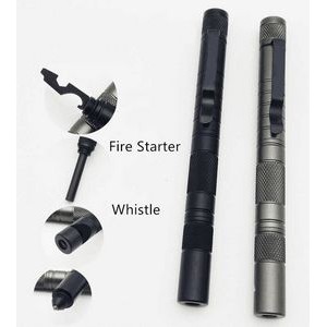 Outdoor Survival Tool w/Fire Starter Whistle
