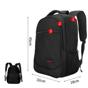 Three Inner Layers Regular Style Backpack Simple School Bag Middle School Backpack USB Backpack