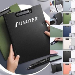 A4 Office Clipboard Folder File Cover Clipboard with Double Clips Metal Clips Letter Size Clipboard