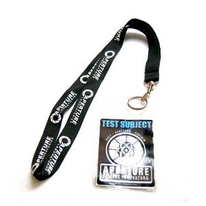 Customized Polyester Lanyard w/Badge Pouch Holder