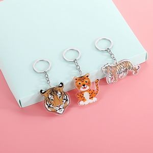 Tiger Shaped Acrylic Keychain - One Side Printing