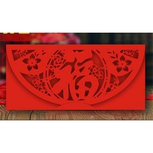 Chinese New Year Hollowed-Out Red Envelope
