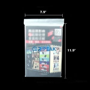 7.9 x 11.9 Inch Matte Frosted Resealable Plastic Bags Zip-Lock Seal Storage Pouch