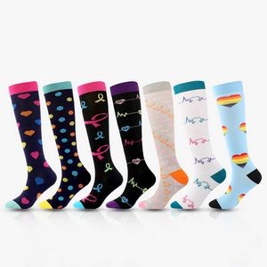 Custom Knitted Knee High Socks Unisex Socks With Full Customization