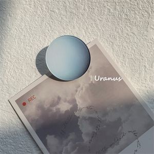 The Uranus Shaped Acrylic Album Memo Clip Bag Binder Sealing Clip Food Bag Clamp-Two Sides Imprint