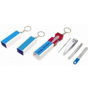 Cosmetic Nail Care Set w/Keychain (4 Tool)