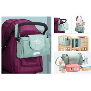 Multi-function Polyester Baby Stroller Organizer Bag Diaper Bag Baby Stroller Hanging Bag