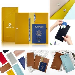 Travel Purse Passport Holder PU Leather Passport Wallet