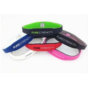 Double Color Silicone Balance Power Wristbands