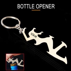 Girl Shape Bottle Opener w/Key Chain