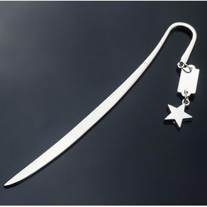 Metal Bookmark w/Star Pendant