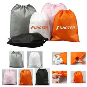 7.88" x 11.03" Non-Woven Drawstring Bag Travel Storage Bags For Clothes Shoes