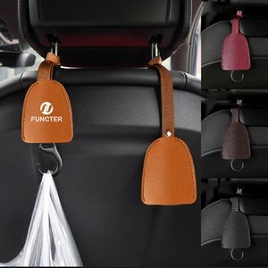 PU Leather Hidden Hook Vehicle Headrest Hook Hanger