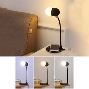 Power Sound Desk Lamp w/Wireless Charger