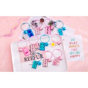 Personalized Text Key Ring