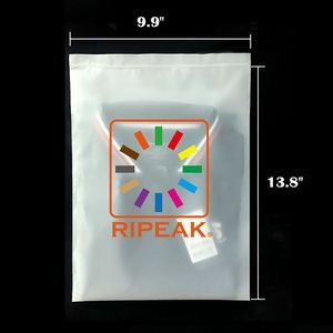 9.9 x 13.8 Inch Matte Frosted Resealable Plastic Bags Zip-Lock Seal Storage Pouch