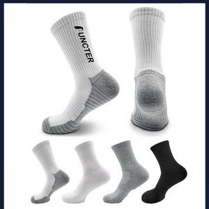 Athletic Socks Sport Running Calf Socks Performance Cushioned Breathable Crew Socks for Men Women