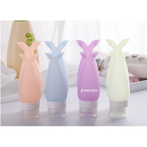 1.7 OZ Travel Bottles TSA Approved with Label Silicone BPA Free Refillable Cosmetic Container