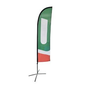 9FT Custom Advertising Feather Flag Double Sided Flag Banner Aluminum Alloy Pole Kit Set