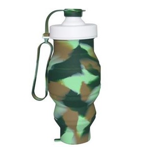 18 Oz. Silicone Camouflage Collapsible Cup