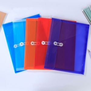 Letter size Clear Document Holder Rope Wrapped PP Large Capacity Transparent Folder