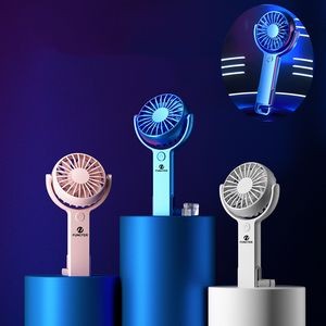 Mini Portable Handheld Fan Battery Operated Small Personal 5-Speed Adjustable USB Rechargeable Fan