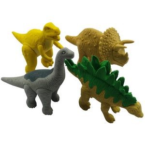 4 Piece Dinosaur Erasers