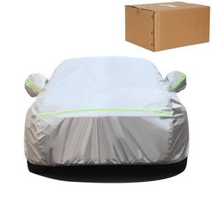 DuPont Oxford Size #YXL Silver Weatherproof Car Cover