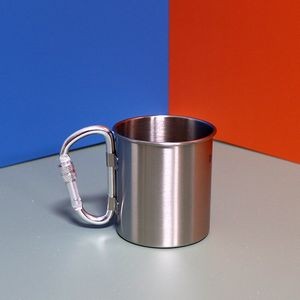 10 OZ Stainless Steel Cup Travel Mug w/Carabiner Handle
