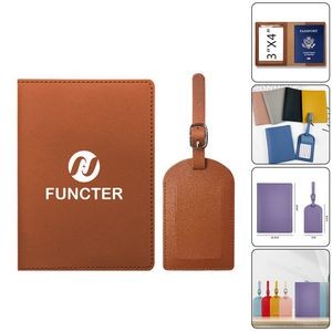 Passport Cover Luggage Tag Package Set Travel Suits Passport Holder