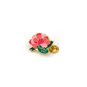 Custom Flower Shaped Cute Enamel Lapel Pins Brooch Pin Badge