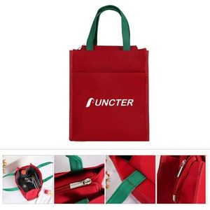 Lunch Bag Bento Lunch Carry Bags Thermal Lunch Tote Handbag Canvas Shopping Bag