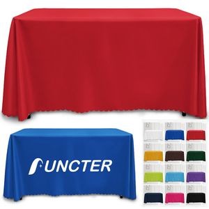 4 FT Table Cover Rectangle Tablecloth Polyester for Kitchen Dinning Party Wedding, Ect