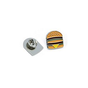Custom Hamburger Shaped Cute Enamel Lapel Pins Brooch Pin Badge