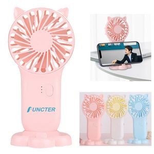 Handheld Fan with Phone Holder