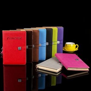 Lychee Grain PU Leather A5 Notepad