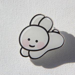 Rabbit Shaped Acrylic Album Memo Clip Bag Binder Sealing Clip Food Bag Clamp-Two Sides Imprint