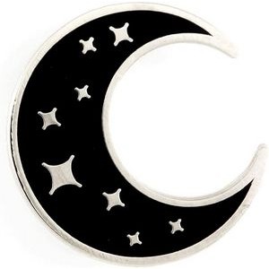 Custom The Moon Shaped Cute Enamel Lapel Pins Brooch Pin Badge