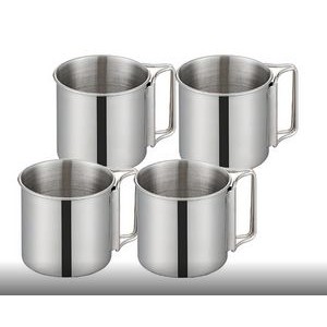 12 OZ Stainless Steel Cup Travel Mug w/Carabiner Handle