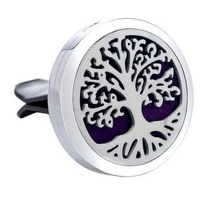 Tree-2 Car Essential Oil Diffuser Vent Clip Stainless Steel