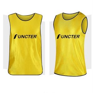 Soccer Team Practice Pinnies Scrimmage Training Vest for Teen/Adult-M