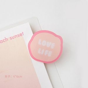 Cute Acrylic Album Memo Clip Bag Binder Sealing Clip Food Bag Clamp-Two Sides Printing