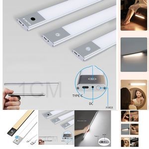 15.76 Inch LED Motion Sensor Cabinet Light, Magnetic Motion Activated Light, USB Rechargeable Light
