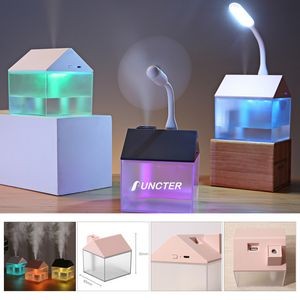 250 ml Mini Portable USB Humidifier Cool Mist Humidifier W/LED Light (With Battery)